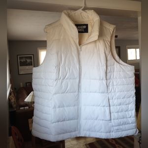 Lands End Cream Puffer jacket